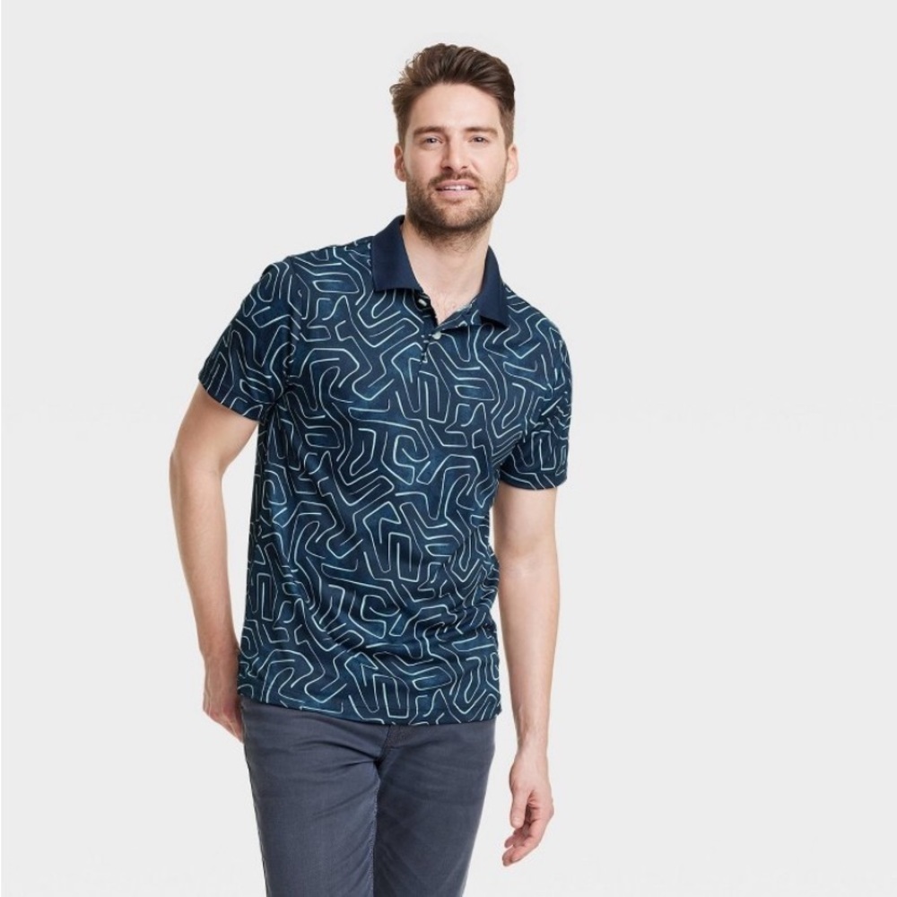 Men's Regular Fit Short Sleeve Performance
Polo Shirt - Goodfellow & Co